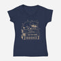 So Little Time For Too Many Books-Womens-V-Neck-Tee-koalastudio