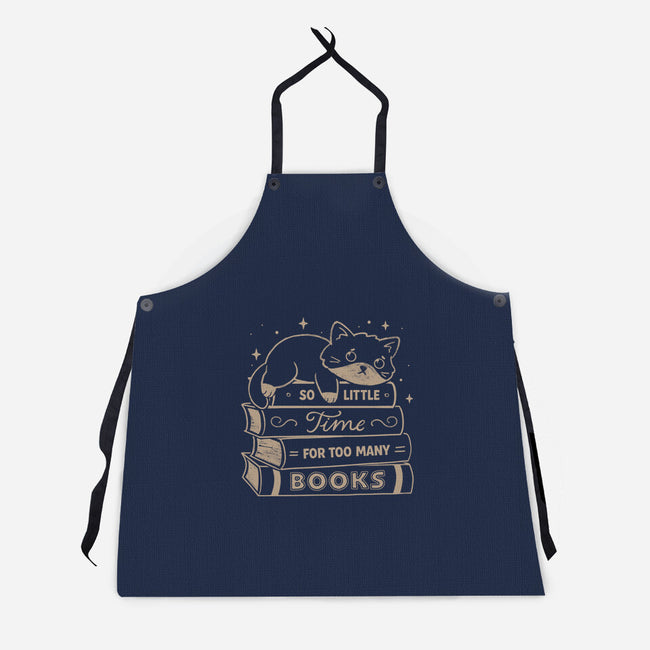 So Little Time For Too Many Books-Unisex-Kitchen-Apron-koalastudio
