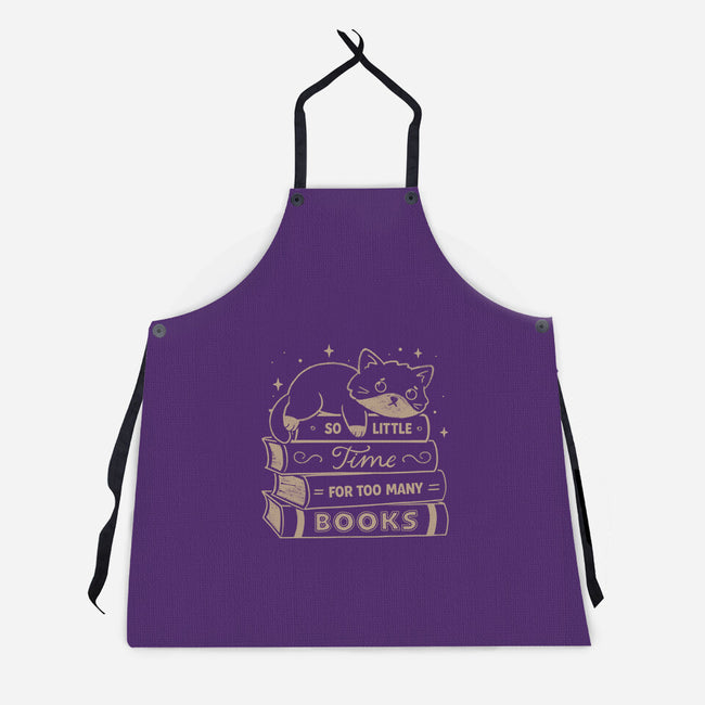 So Little Time For Too Many Books-Unisex-Kitchen-Apron-koalastudio