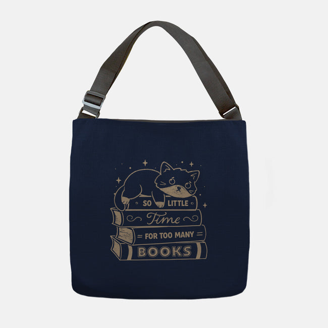 So Little Time For Too Many Books-None-Adjustable Tote-Bag-koalastudio