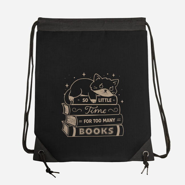 So Little Time For Too Many Books-None-Drawstring-Bag-koalastudio