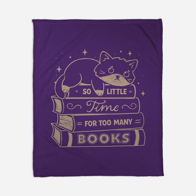 So Little Time For Too Many Books-None-Fleece-Blanket-koalastudio