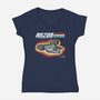A Real Bounty Hunter-Womens-V-Neck-Tee-NMdesign