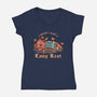 I Think I Need A Long Rest-Womens-V-Neck-Tee-TechraNova
