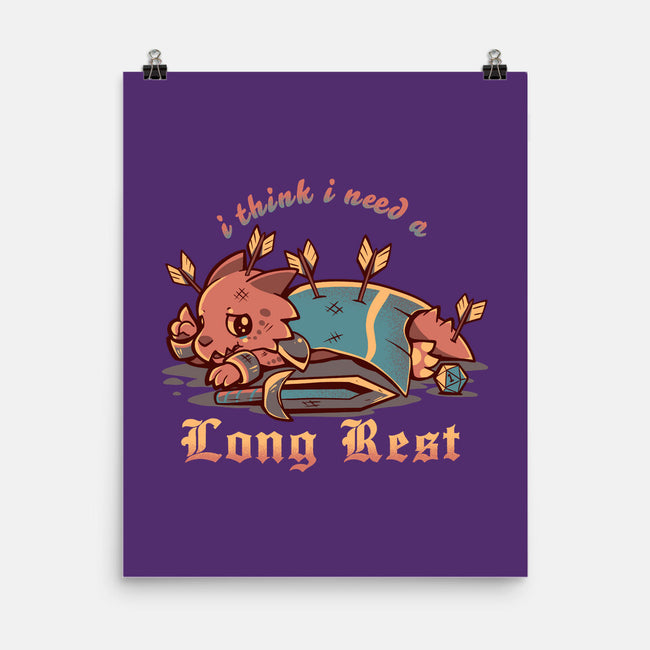 I Think I Need A Long Rest-None-Matte-Poster-TechraNova