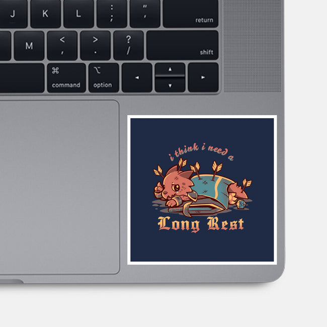 I Think I Need A Long Rest-None-Glossy-Sticker-TechraNova