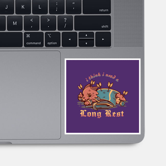 I Think I Need A Long Rest-None-Glossy-Sticker-TechraNova