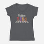 The Fazbear-Womens-V-Neck-Tee-2DFeer
