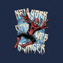 NYC Web Slinger-Womens-V-Neck-Tee-glitchygorilla