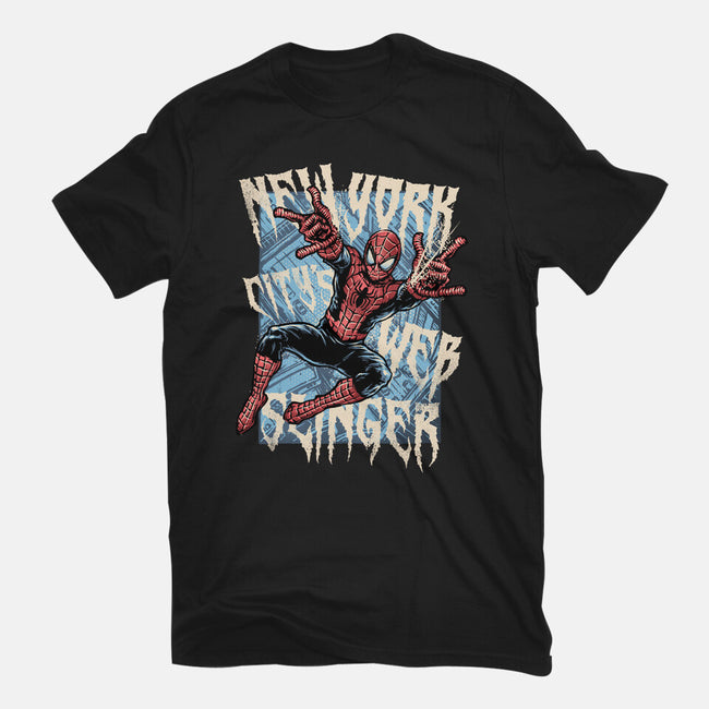 NYC Web Slinger-Unisex-Basic-Tee-glitchygorilla