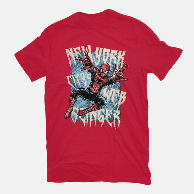 NYC Web Slinger-Mens-Premium-Tee-glitchygorilla