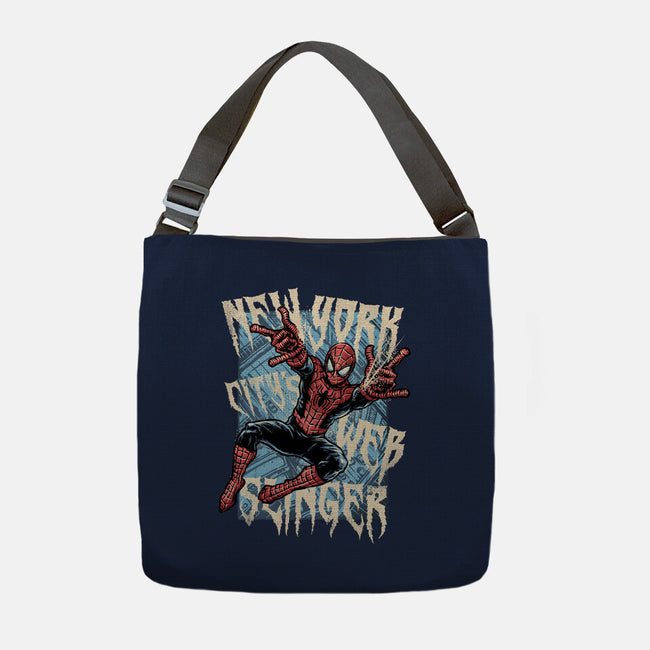 NYC Web Slinger-None-Adjustable Tote-Bag-glitchygorilla