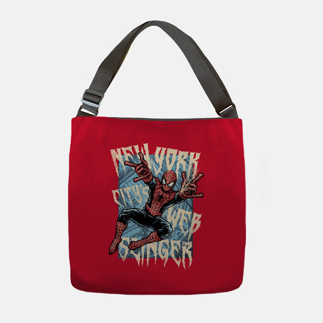 NYC Web Slinger-None-Adjustable Tote-Bag-glitchygorilla