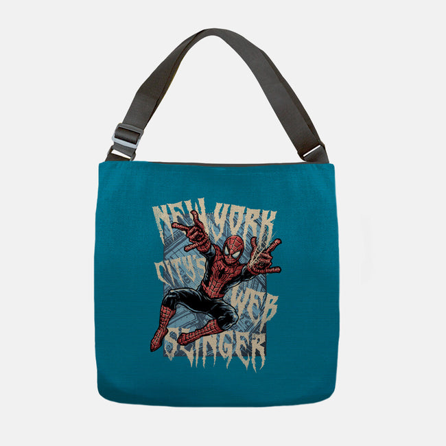 NYC Web Slinger-None-Adjustable Tote-Bag-glitchygorilla