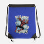 NYC Web Slinger-None-Drawstring-Bag-glitchygorilla