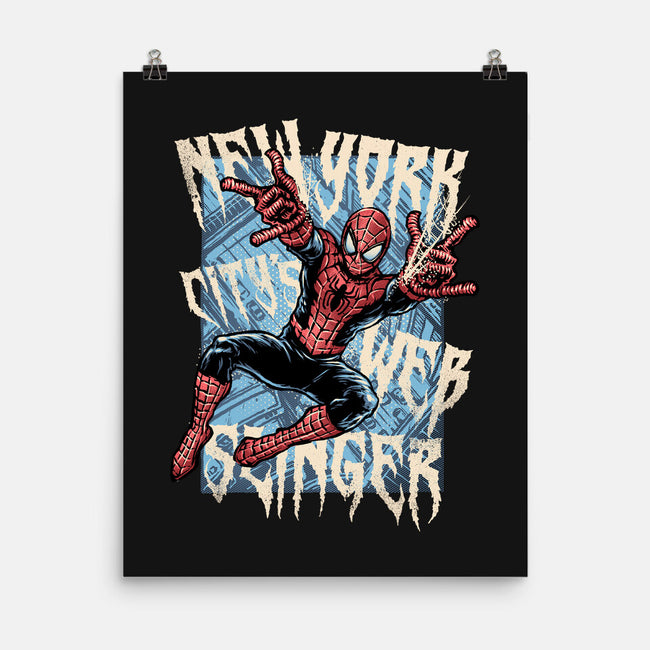 NYC Web Slinger-None-Matte-Poster-glitchygorilla