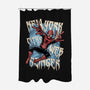 NYC Web Slinger-None-Polyester-Shower Curtain-glitchygorilla