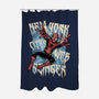 NYC Web Slinger-None-Polyester-Shower Curtain-glitchygorilla