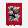 NYC Web Slinger-None-Polyester-Shower Curtain-glitchygorilla