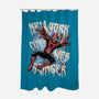 NYC Web Slinger-None-Polyester-Shower Curtain-glitchygorilla