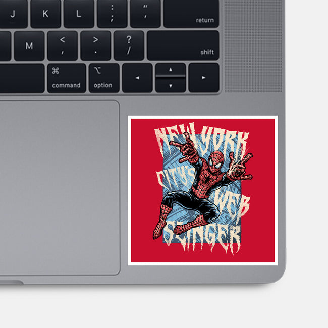 NYC Web Slinger-None-Glossy-Sticker-glitchygorilla