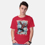 NYC Web Slinger-Mens-Basic-Tee-glitchygorilla