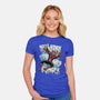 NYC Web Slinger-Womens-Fitted-Tee-glitchygorilla