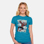 NYC Web Slinger-Womens-Fitted-Tee-glitchygorilla