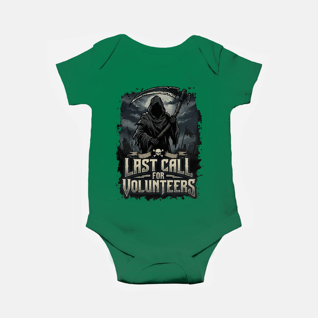 Last Call For Volunteers-Baby-Basic-Onesie-Boggs Nicolas