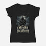 Last Call For Volunteers-Womens-V-Neck-Tee-Boggs Nicolas