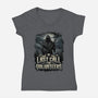Last Call For Volunteers-Womens-V-Neck-Tee-Boggs Nicolas
