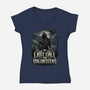 Last Call For Volunteers-Womens-V-Neck-Tee-Boggs Nicolas