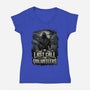 Last Call For Volunteers-Womens-V-Neck-Tee-Boggs Nicolas
