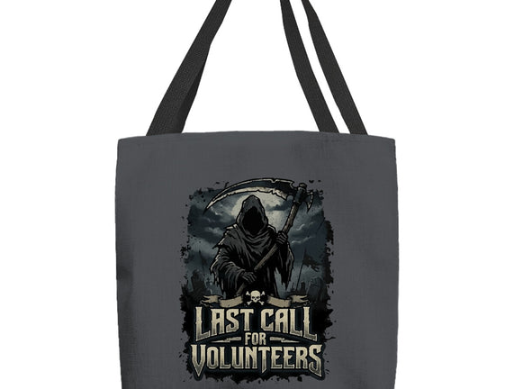 Last Call For Volunteers