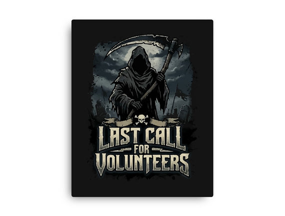 Last Call For Volunteers