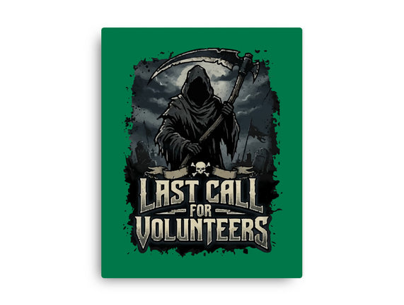 Last Call For Volunteers