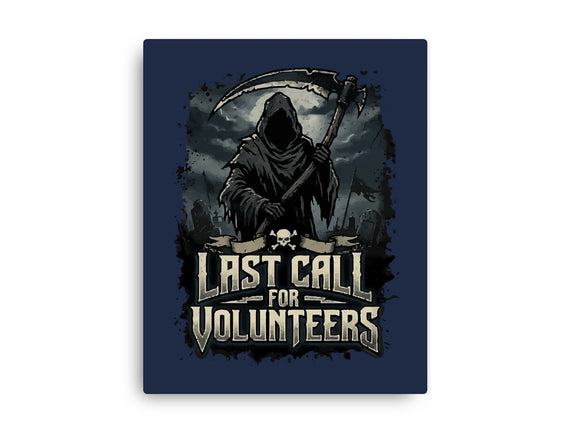 Last Call For Volunteers