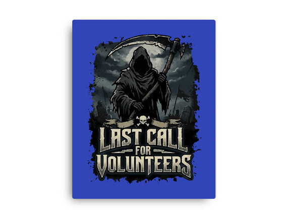 Last Call For Volunteers