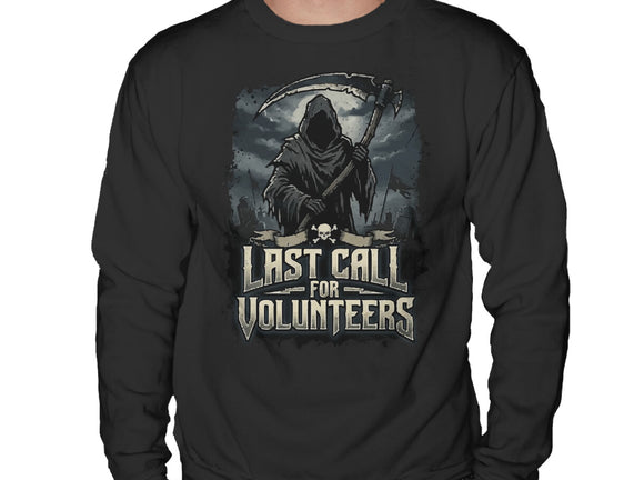 Last Call For Volunteers