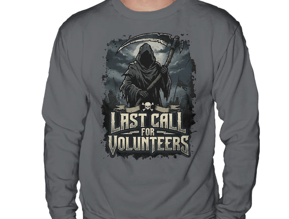 Last Call For Volunteers