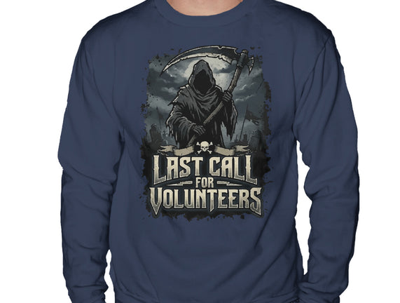 Last Call For Volunteers