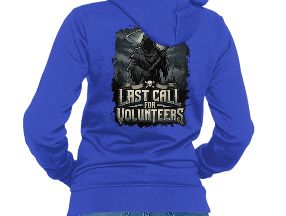 Last Call For Volunteers