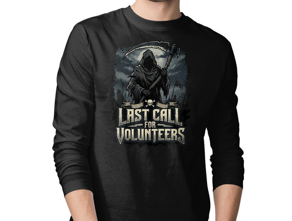 Last Call For Volunteers
