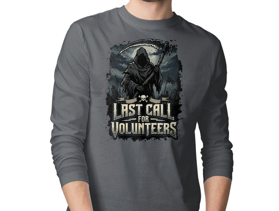 Last Call For Volunteers