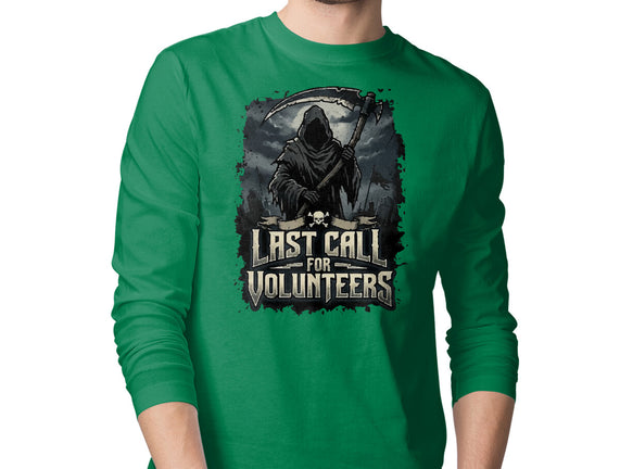 Last Call For Volunteers