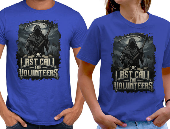 Last Call For Volunteers