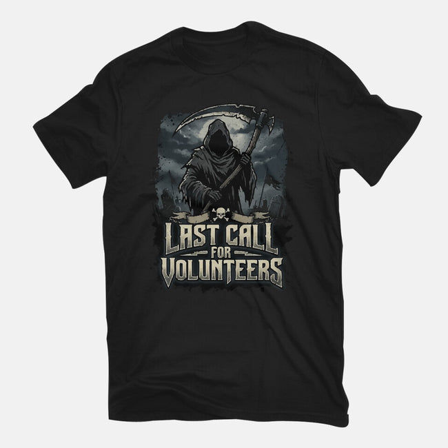 Last Call For Volunteers-Womens-Fitted-Tee-Boggs Nicolas