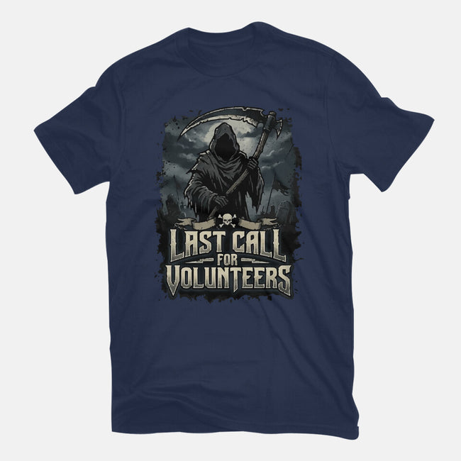 Last Call For Volunteers-Mens-Basic-Tee-Boggs Nicolas