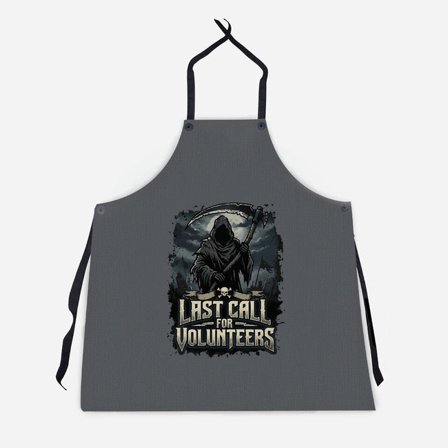 Last Call For Volunteers-Unisex-Kitchen-Apron-Boggs Nicolas