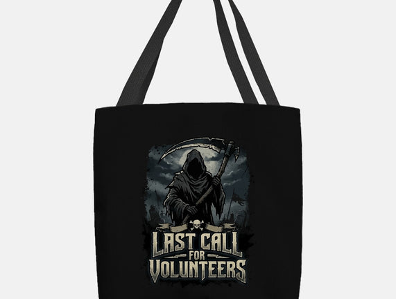 Last Call For Volunteers